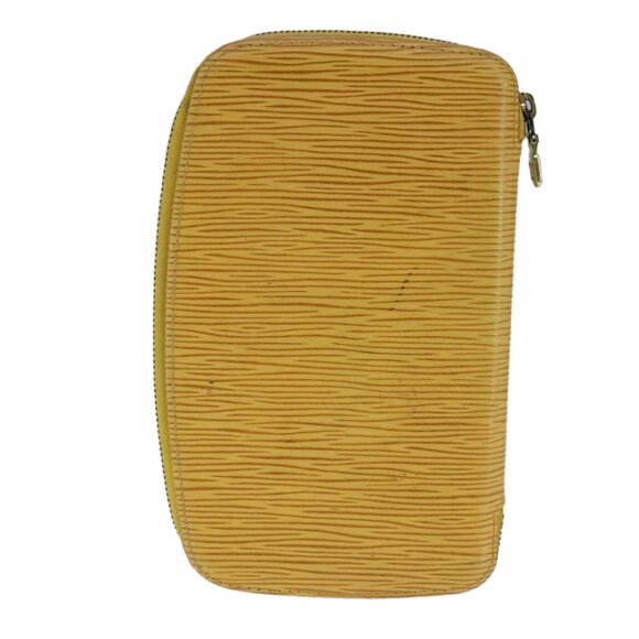 LOUIS VUITTON Epi Agenda Geode Travel Case Yellow M63879 LV Auth 107914 - Picture 3 of 16